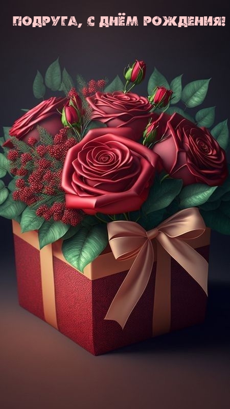 Подруга, с днём рождения!