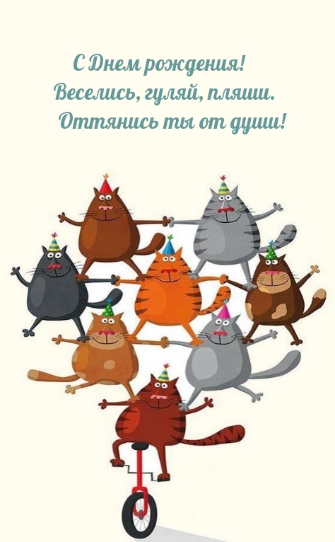 С Днем рождения! Веселись, гуляй, пляши. Оттянись ты от души!