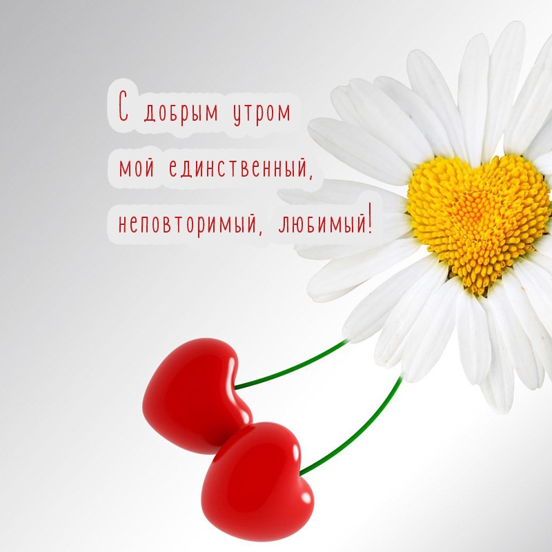 С добрым утром мой единственный, неповторимый, любимый!