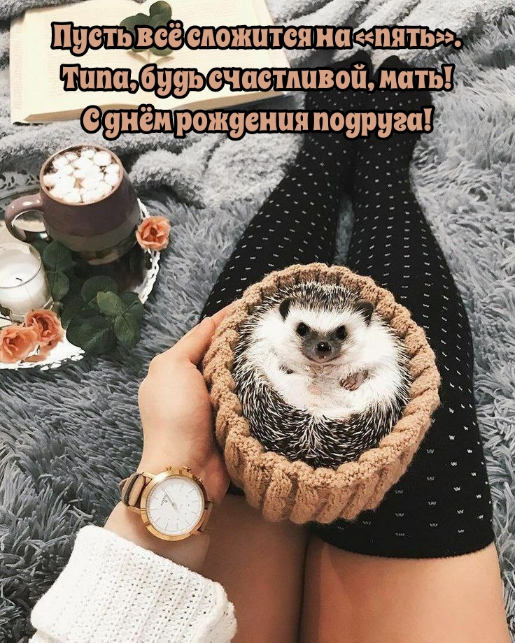 Пусть всё сложится на «пять». Типа, будь счастливой, мать!