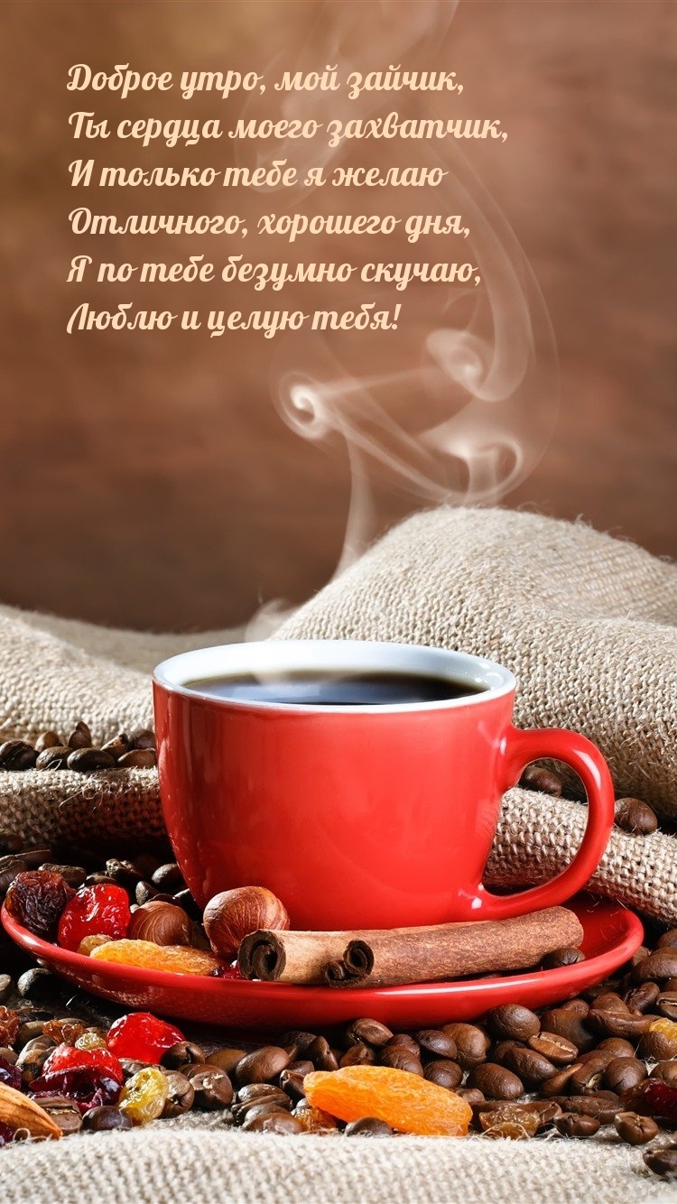 Люблю и целую тебя! Доброе утро, мой зайчик