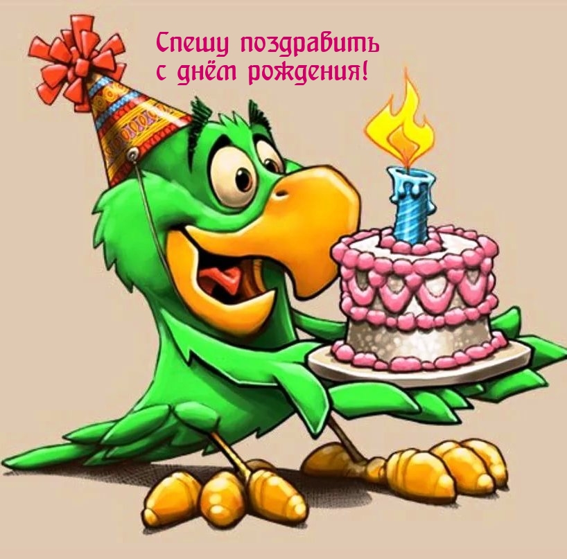 Спешу поздравить с днём рождения!