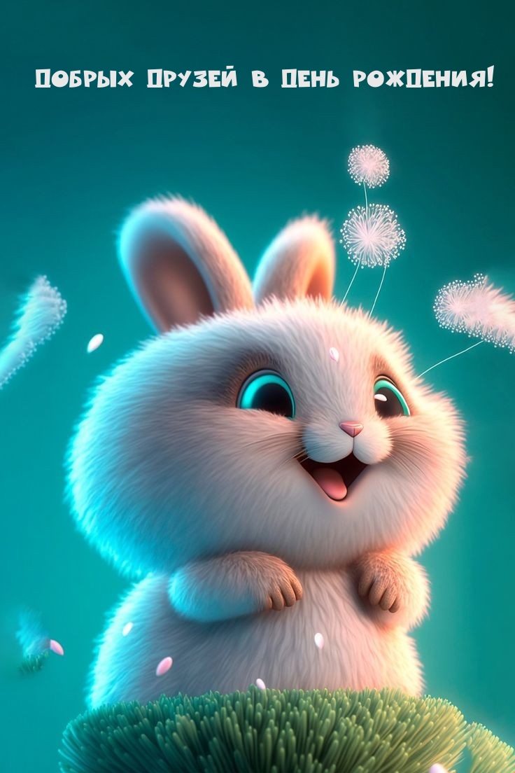Добрых друзей в День Рождения!