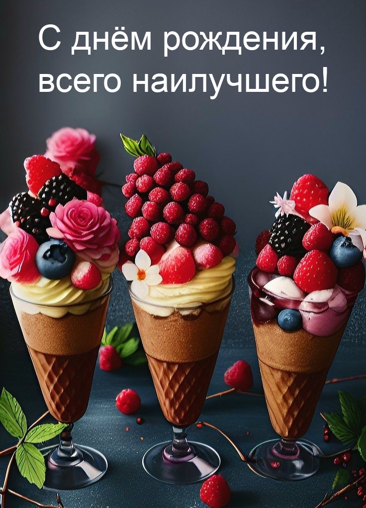 С днём рождения, всего наилучшего! 