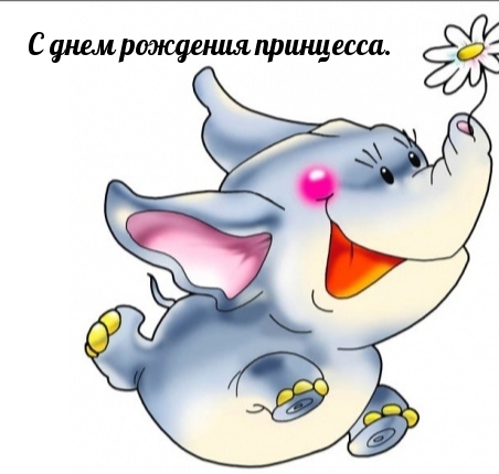 С днем рождения принцесса.