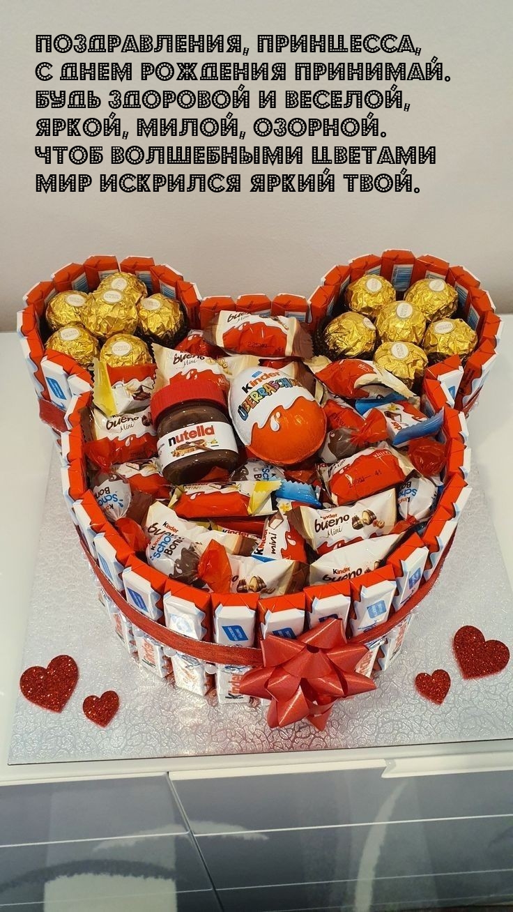 Поздравления, принцесса, с днем рождения принимай.