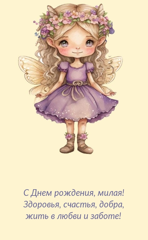 С Днем рождения, милая! Здоровья, счастья, добра