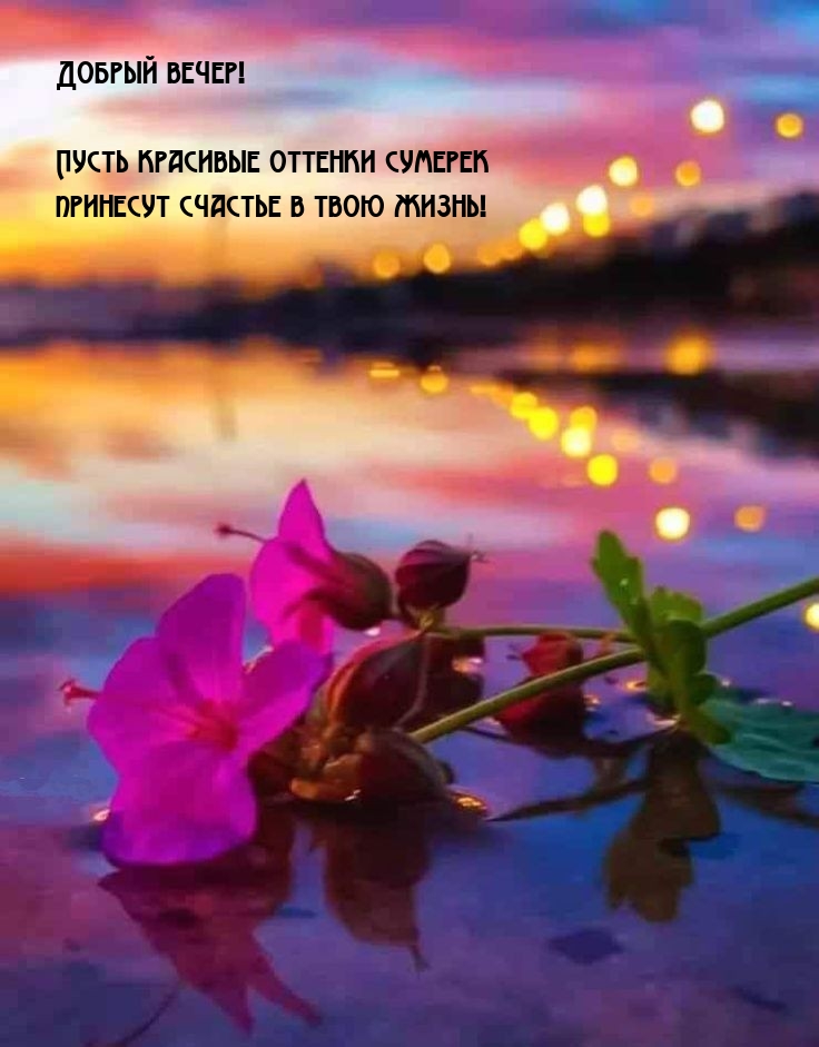 Пусть красивые оттенки сумерек принесут счастье в твою жизнь!