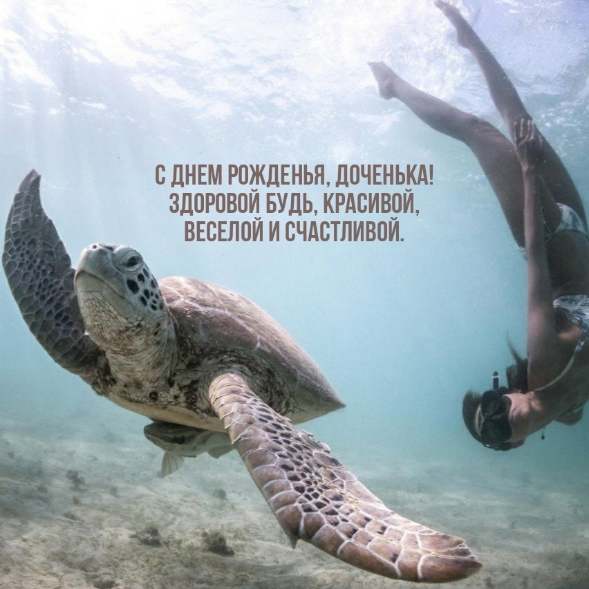 С днем рожденья, доченька! Здоровой будь, красивой