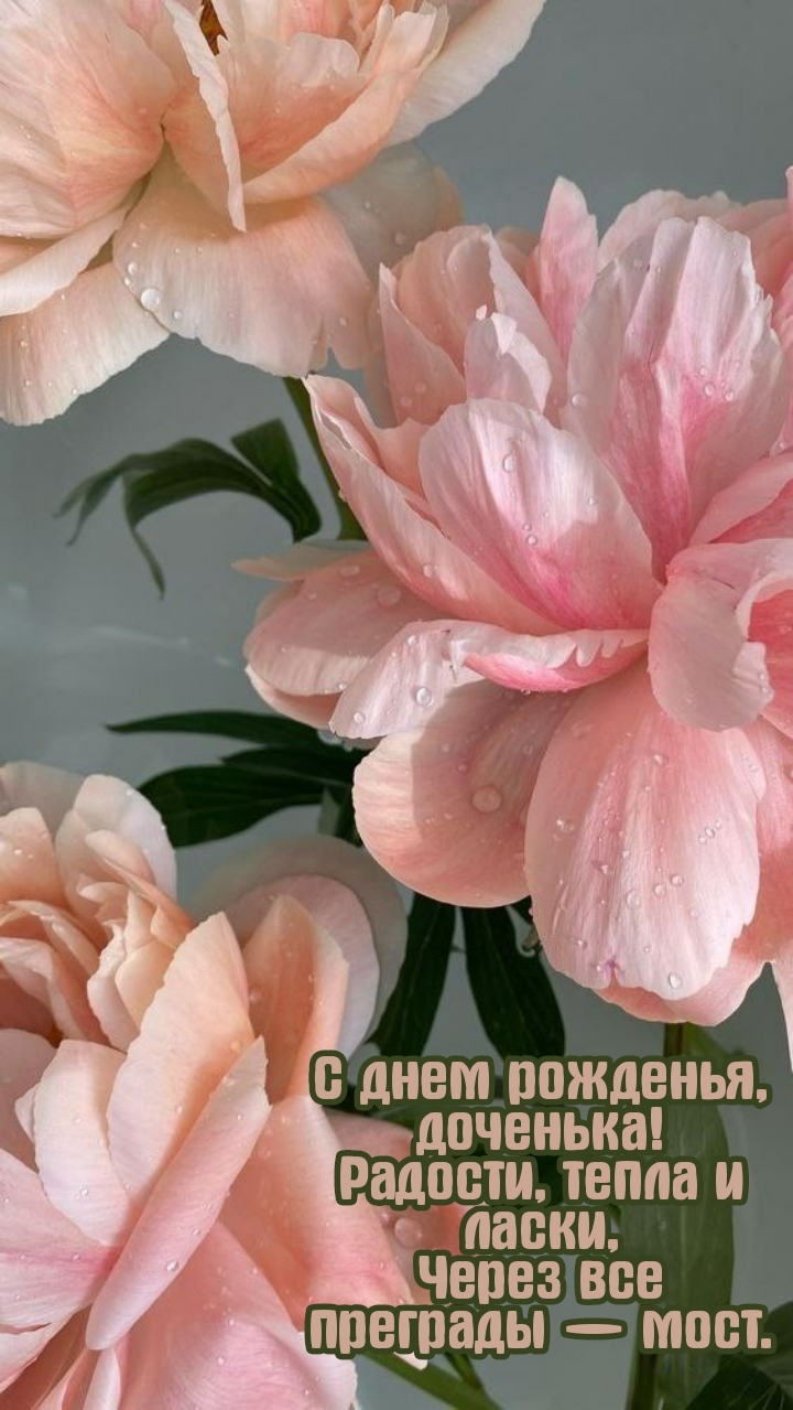 С днем рожденья, доченька! Радости, тепла и ласки