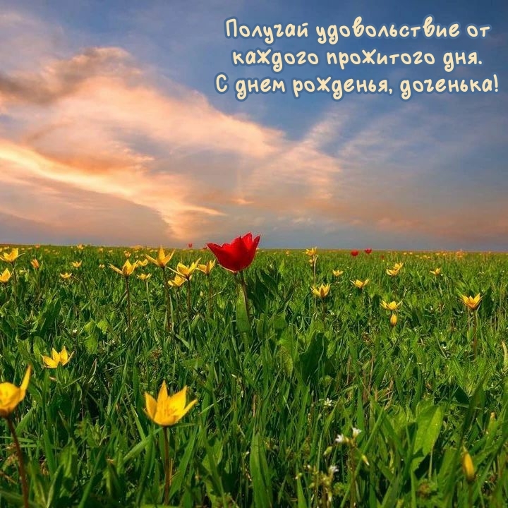 Получай удовольствие от каждого прожитого дня. С днем рожденья