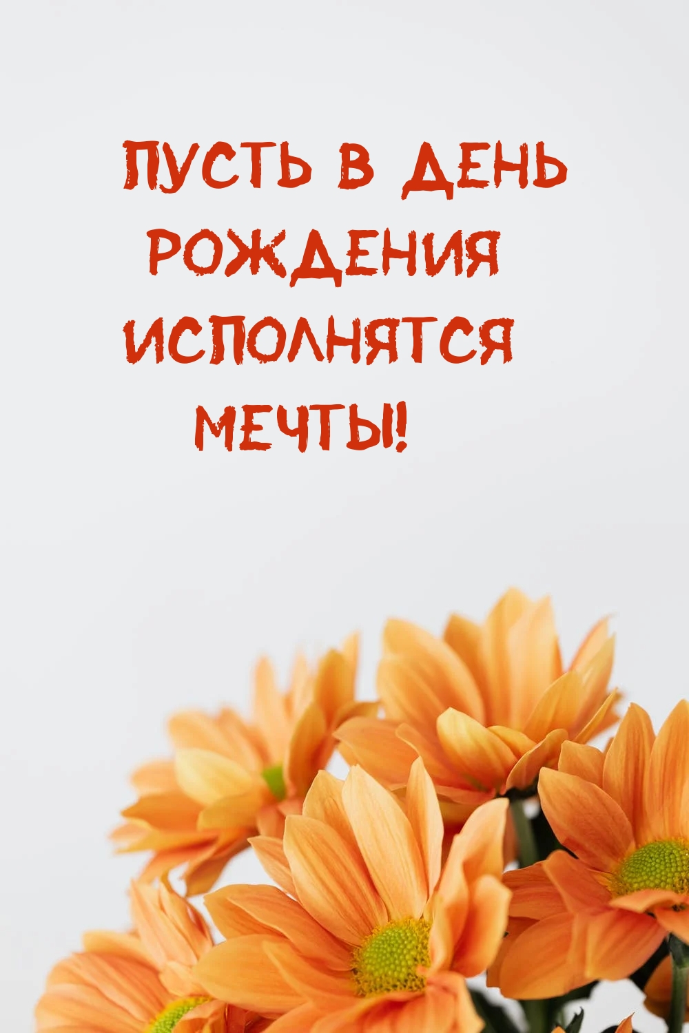 Пусть в день рождения исполнятся мечты!