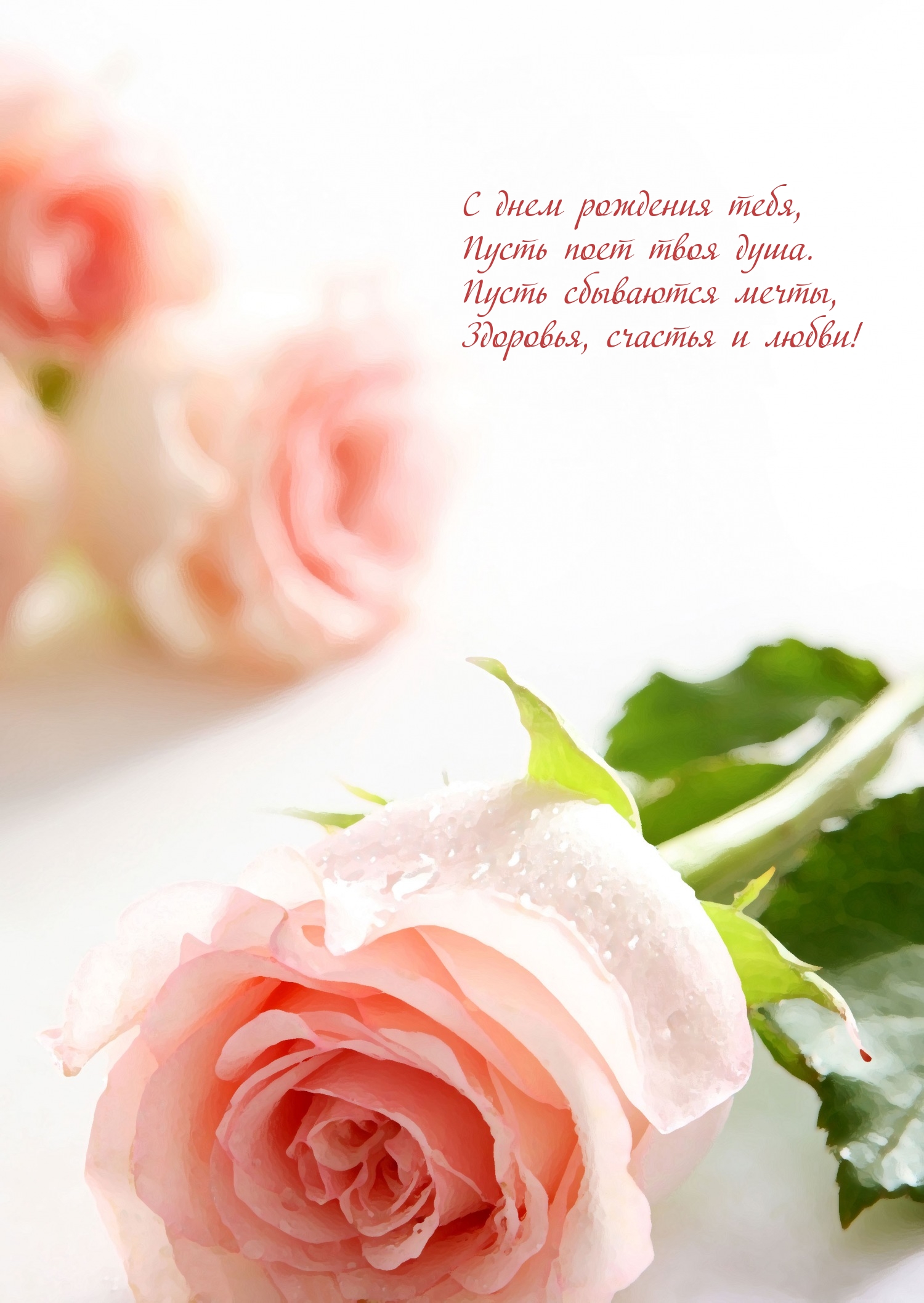 С днем рождения тебя, пусть поет твоя душа.