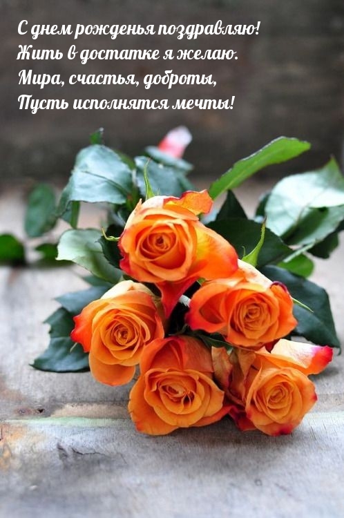 С днем рожденья поздравляю! Жить в достатке я желаю.
