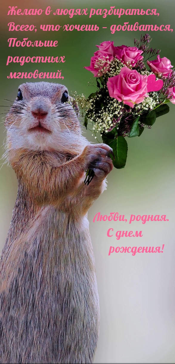 Желаю в людях разбираться, всего, что хочешь — добиваться