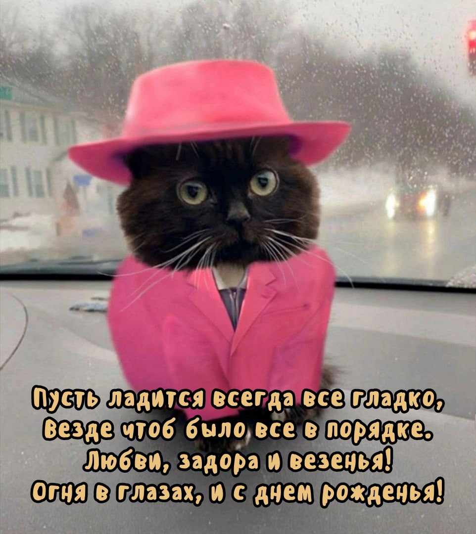 Любви, задора и везенья! Огня в глазах, и с днем рожденья!