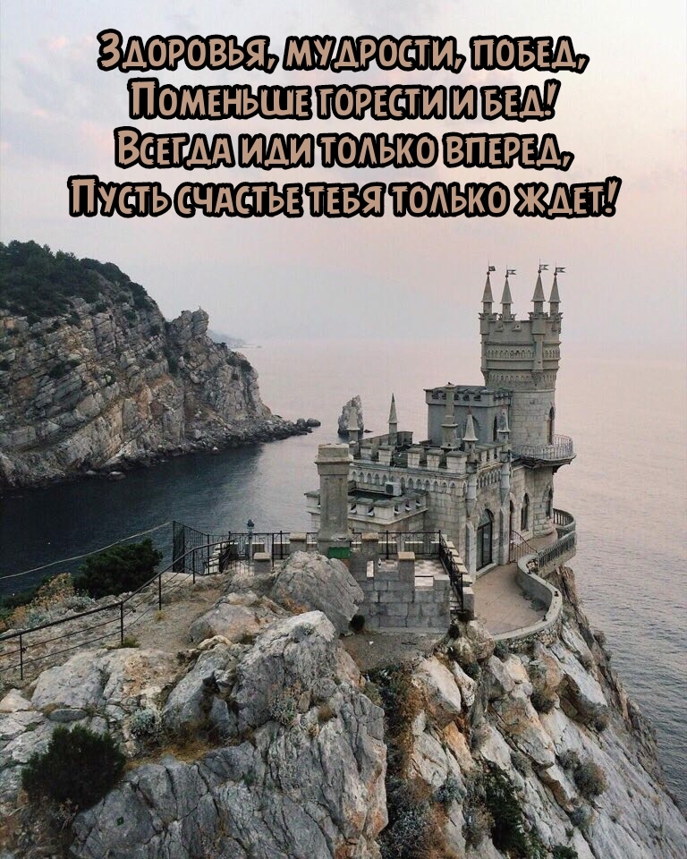 Здоровья, мудрости, побед, Поменьше горести и бед!