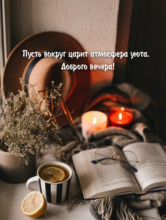 Пусть вокруг царит атмосфера уюта. Доброго вечера!
