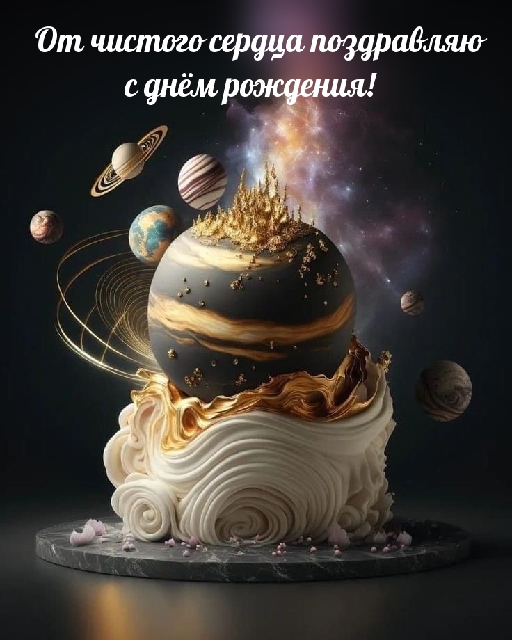 От чистого сердца поздравляю с днём рождения!
