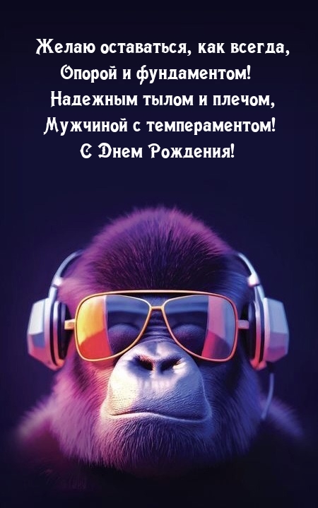 С Днем Рождения! Желаю оставаться опорой и фундаментом!