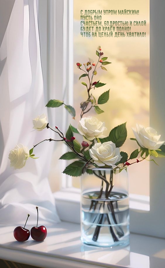 С добрым утром майским! Пусть оно счастьем и силой будет полно!