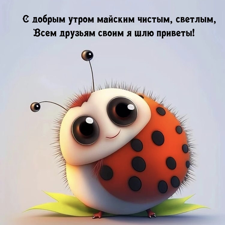 С добрым утром майским чистым, светлым