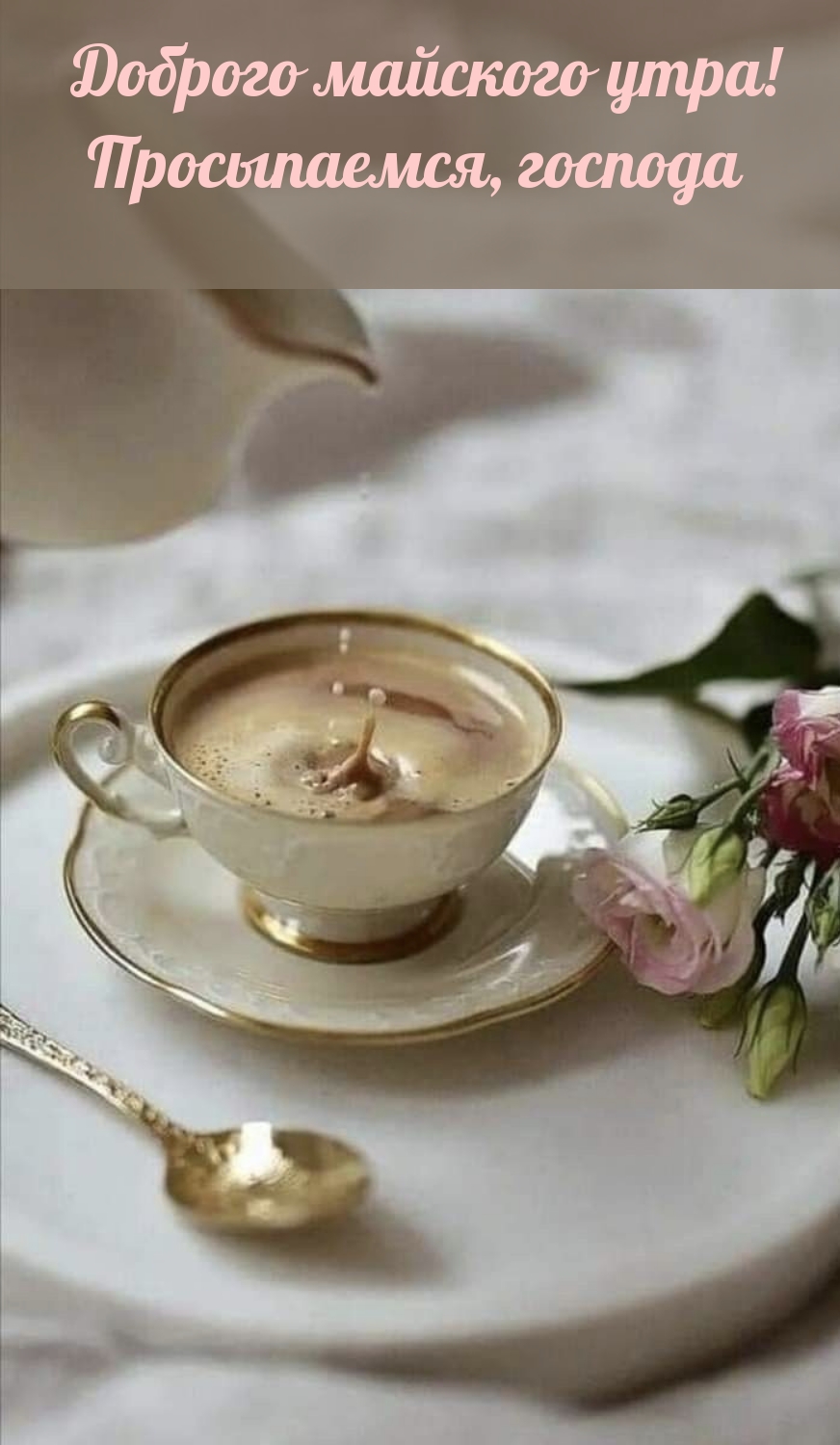 Доброго майского утра! Просыпаемся, господа