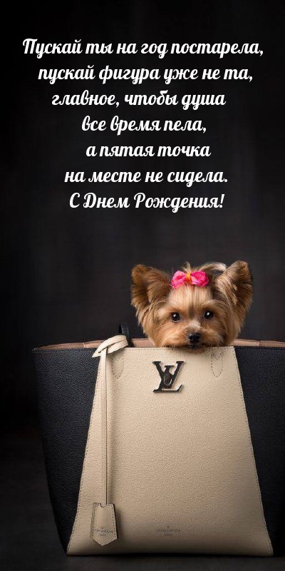 С Днем Рождения! Пускай ты на год постарела