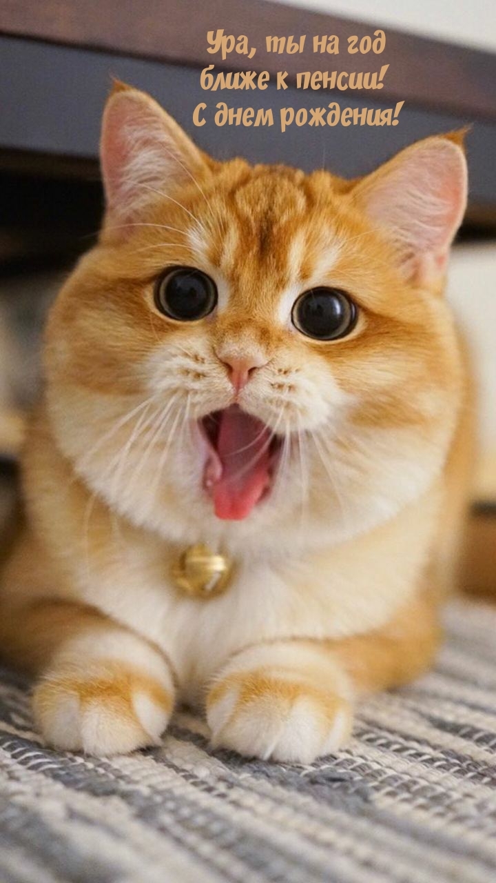 Ура, ты на год ближе к пенсии! С днем рождения!