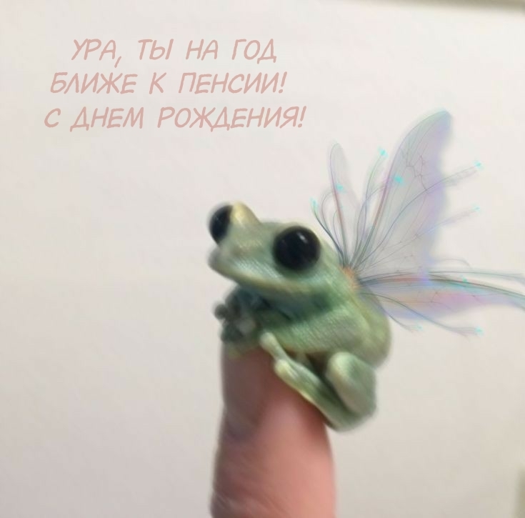Ура, ты на год ближе к пенсии! С днем рождения!