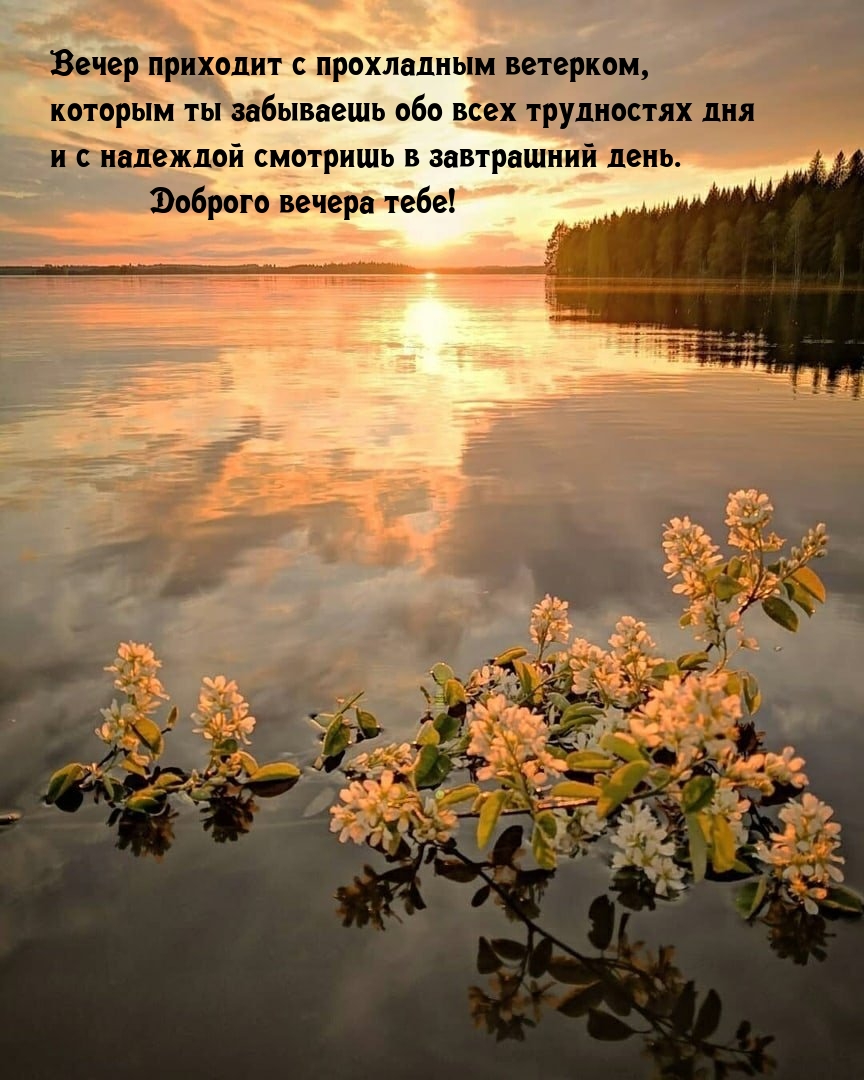 Вечер приходит с прохладным ветерком