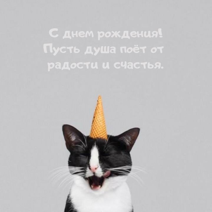С днем рождения! Пусть душа поёт от радости и счастья.