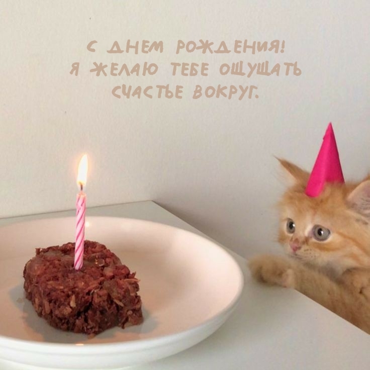 С днем рождения! Я желаю тебе ощущать счастье вокруг.