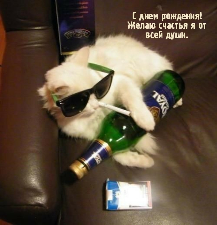 С днем рождения! Желаю счастья я от всей души.
