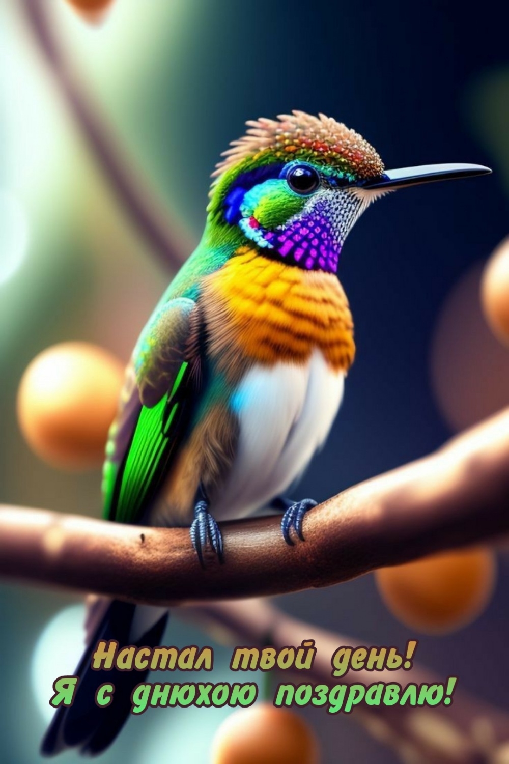 Настал твой день! Я с днюхою поздравлю!