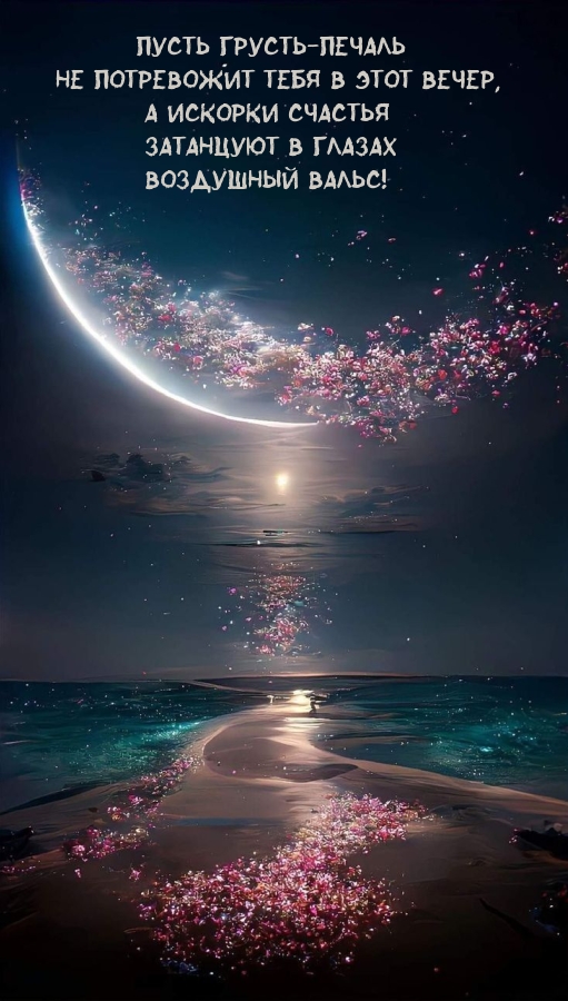 Пусть грусть-печаль не потревожит тебя в этот вечер