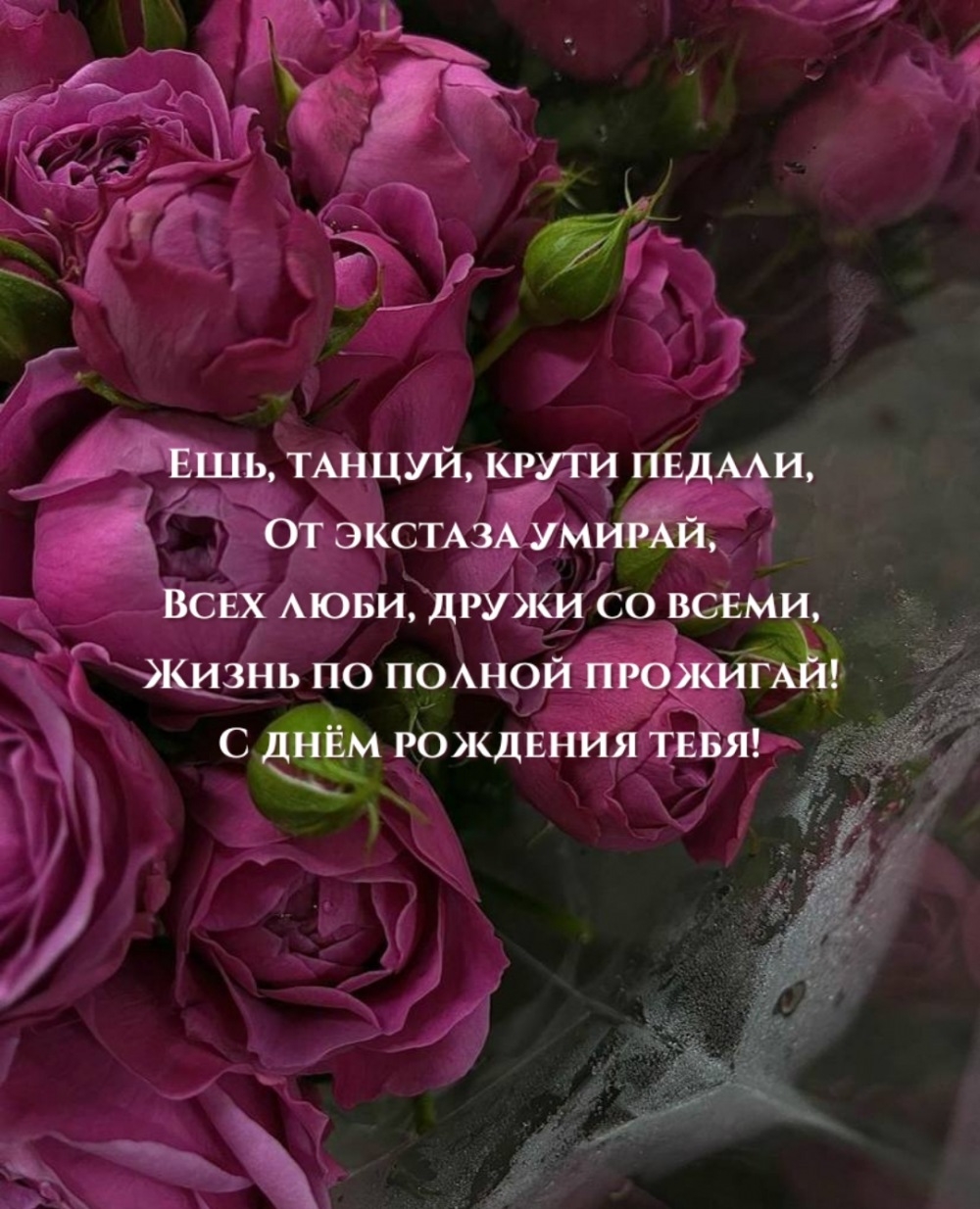 С днём рождения тебя! Ешь, танцуй, крути педали