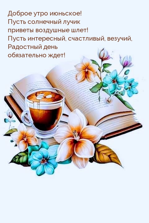 Доброе утро июньское! Пусть лучик приветы воздушные шлет!