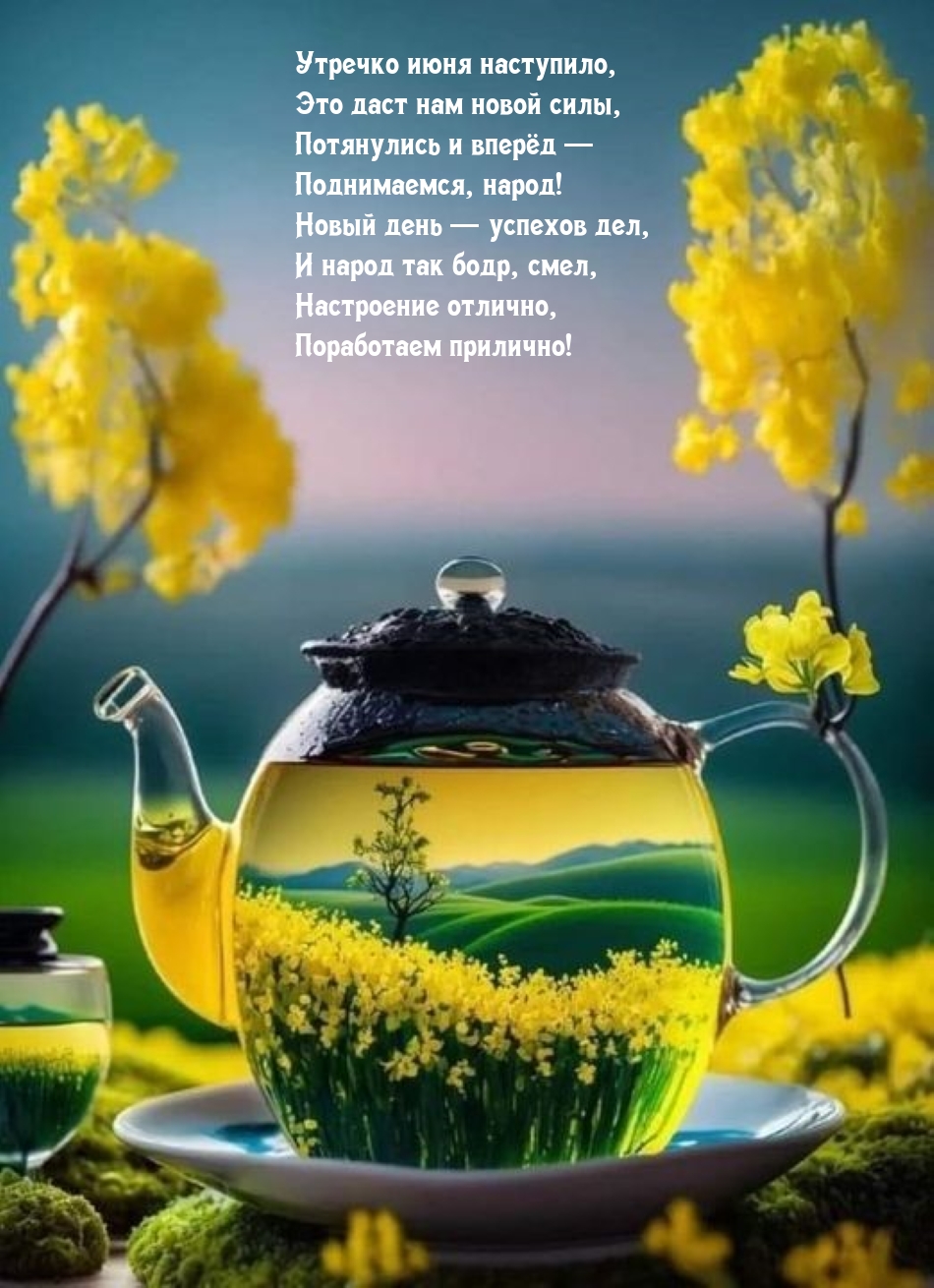 Утречко июня наступило, это даст нам новой силы