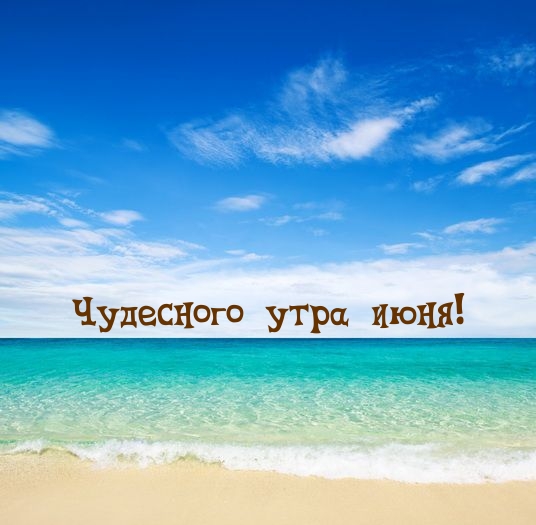 Чудесного утра июня!