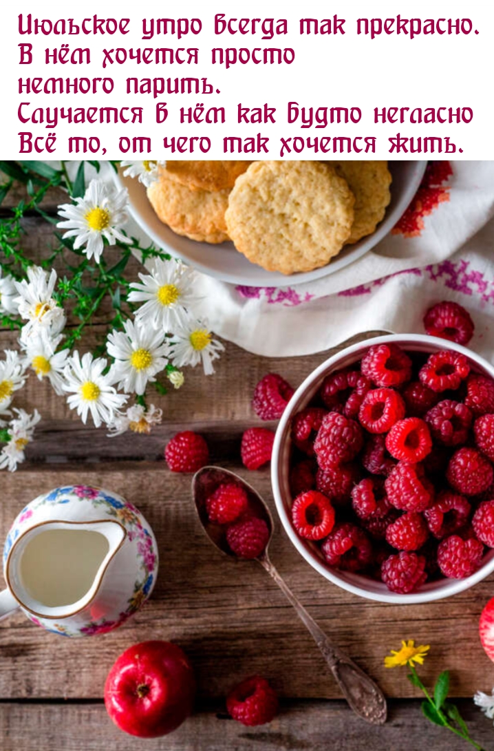 Июльское утро всегда так прекрасно.