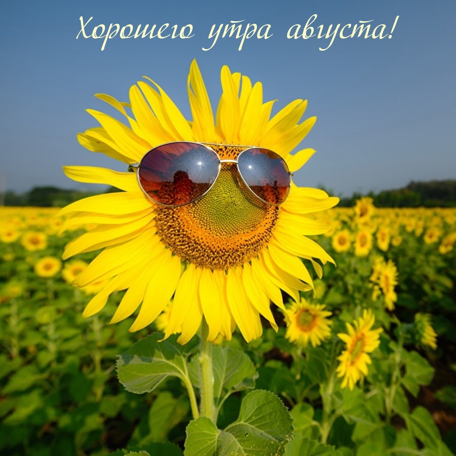 Хорошего утра августа!
