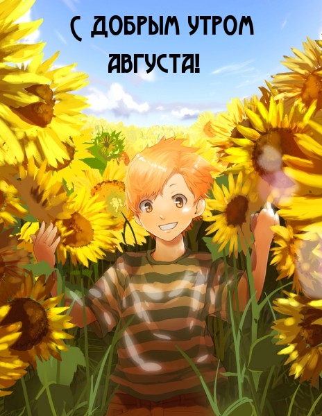 С добрым утром августа!