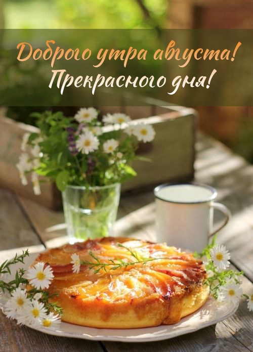 Доброго утра августа! Прекрасного дня!