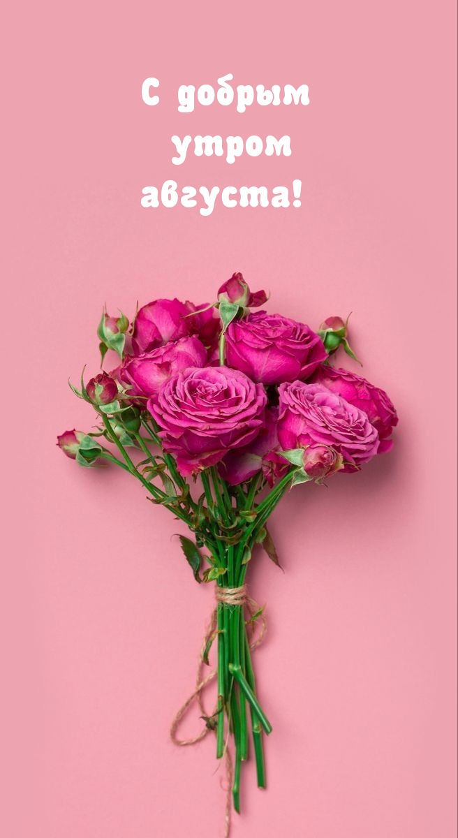 С добрым утром августа!