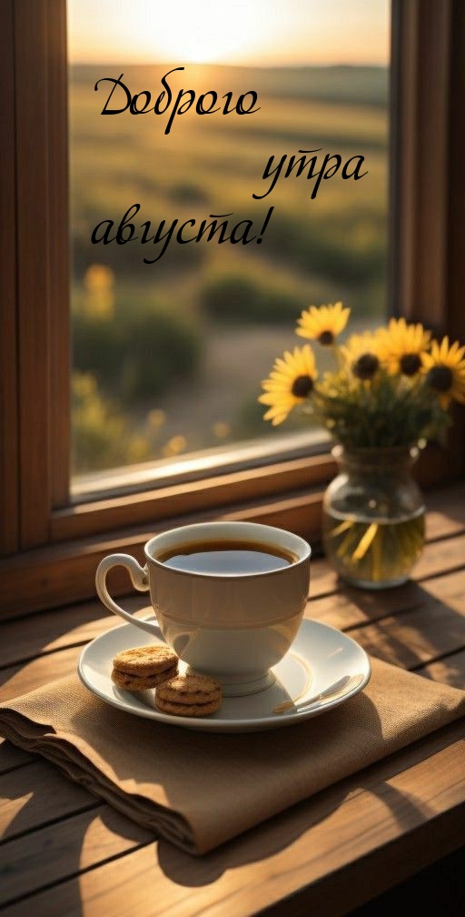 Доброго утра августа!