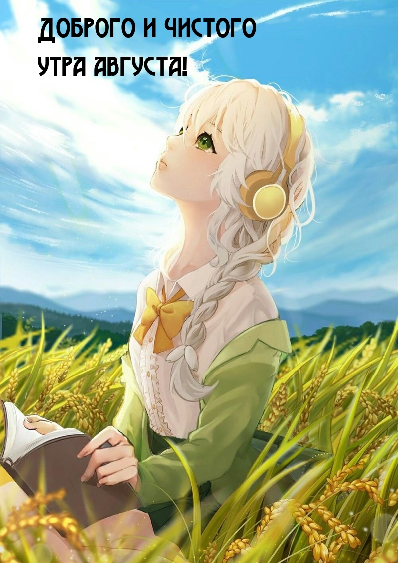 Доброго и чистого утра августа!