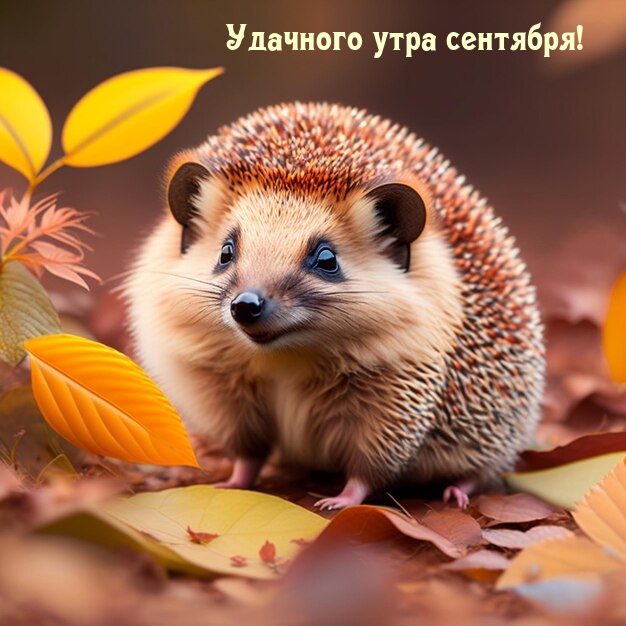 Удачного утра сентября!