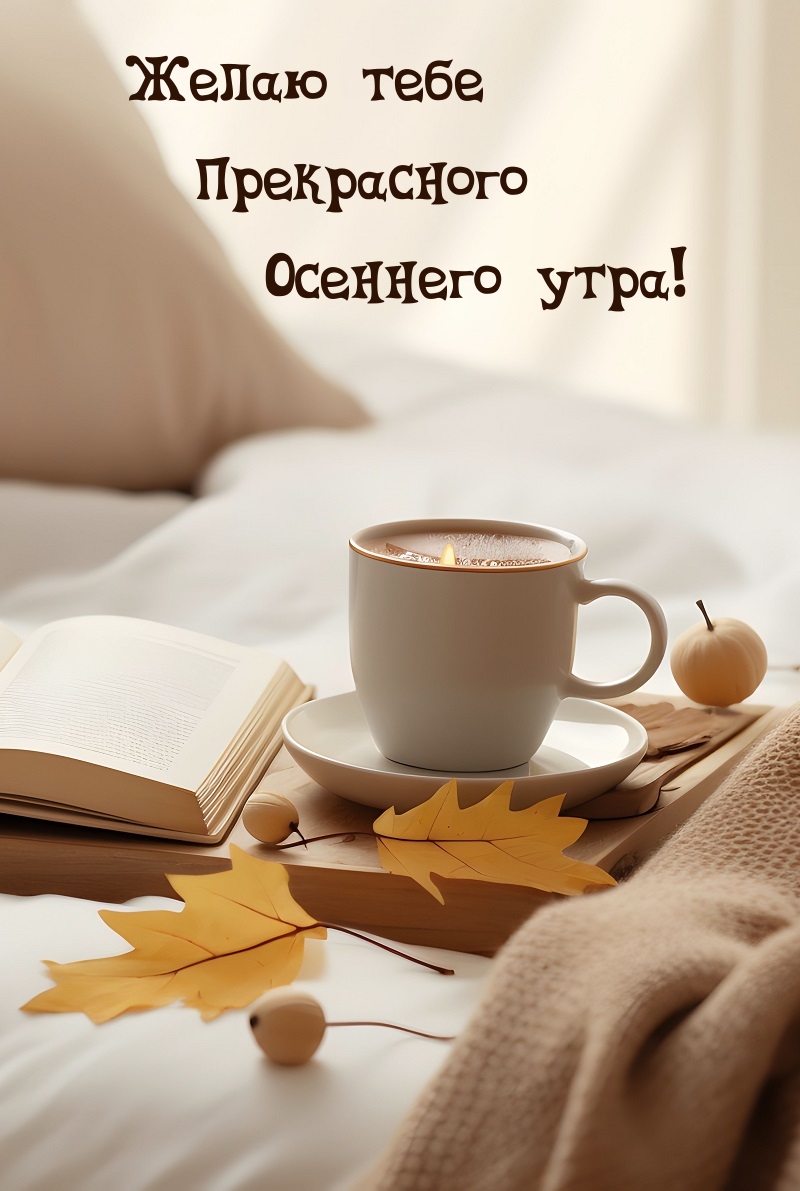 Желаю тебе прекрасного осеннего утра!