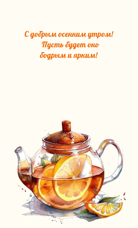 С добрым осенним утром! Пусть будет оно бодрым и ярким!